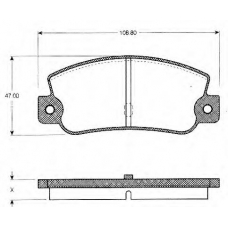 BLF402 QUINTON HAZELL Комплект тормозных колодок, дисковый тормоз