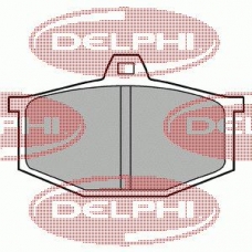 LP170 DELPHI Комплект тормозных колодок, дисковый тормоз