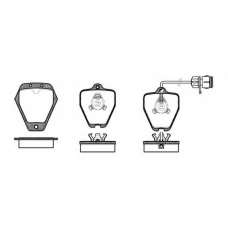P4083.12 WOKING Комплект тормозных колодок, дисковый тормоз