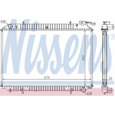 62983 NISSENS Радиатор, охлаждение двигателя