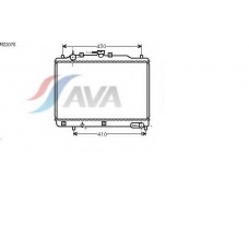 MZ2070 AVA Радиатор, охлаждение двигателя