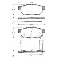 BLF448 QUINTON HAZELL Комплект тормозных колодок, дисковый тормоз