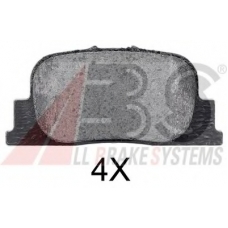 37330 OE ABS Комплект тормозных колодок, дисковый тормоз