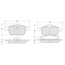 PF1300 PROCODIS FRANCE Комплект тормозных колодок, дисковый тормоз