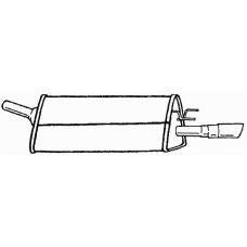 41600 SIGAM Глушитель выхлопных газов конечный