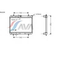 PEA2205 AVA Радиатор, охлаждение двигателя