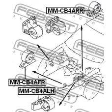 MM-CB4AFR FEBEST Подвеска, двигатель