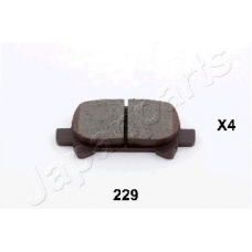 PP-229AF JAPANPARTS Комплект тормозных колодок, дисковый тормоз