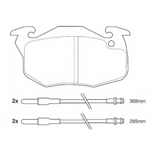 WBP21610A WAGNER LOCKHEED Комплект тормозных колодок, дисковый тормоз