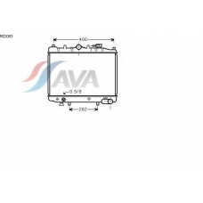 MZ2083 AVA Радиатор, охлаждение двигателя