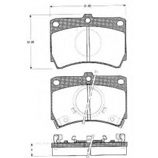 BLF416 QUINTON HAZELL Комплект тормозных колодок, дисковый тормоз