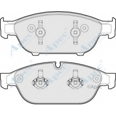 PAD1810 APEC Комплект тормозных колодок, дисковый тормоз