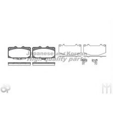 S011-40HD ASHUKI Комплект тормозных колодок, дисковый тормоз