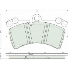 GDB1548 TRW Комплект тормозных колодок, дисковый тормоз