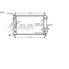 DW2087 GERI Радиатор, охлаждение двигател