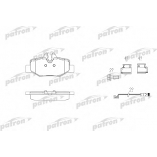 PBP1494 PATRON Комплект тормозных колодок, дисковый тормоз