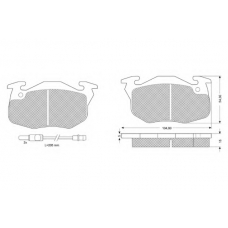 PF10342 PROCODIS FRANCE Комплект тормозных колодок, дисковый тормоз
