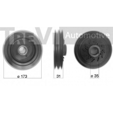 SK060760 SK Ременный шкив, коленчатый вал