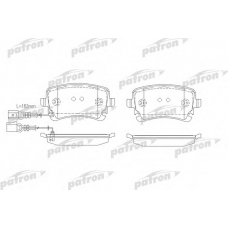 PBP1644 PATRON Комплект тормозных колодок, дисковый тормоз