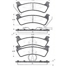 BLF1057 QUINTON HAZELL Комплект тормозных колодок, дисковый тормоз