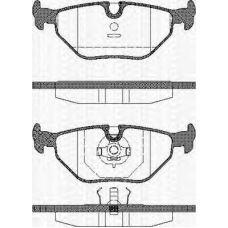 8110 11899 TRISCAN Комплект тормозных колодок, дисковый тормоз