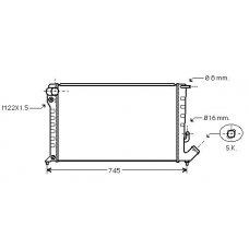 CN2169 AVA Радиатор, охлаждение двигателя