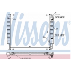 65509A NISSENS Радиатор, охлаждение двигателя