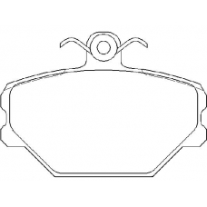 MDB1606 MINTEX Комплект тормозных колодок, дисковый тормоз