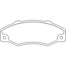 MDB1355 MINTEX Комплект тормозных колодок, дисковый тормоз