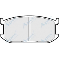 PAD389 APEC Комплект тормозных колодок, дисковый тормоз