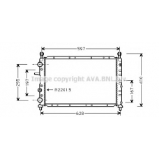 FT2066 Prasco Радиатор, охлаждение двигателя