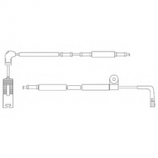 LZ0196 DELPHI Контрольный контакт, контроль слоя тормозных колод