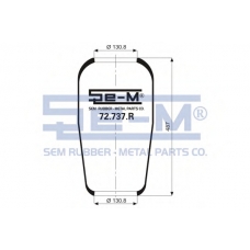 72.737.R SEM LASTIK Кожух пневматической рессоры