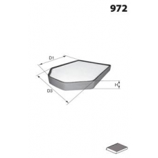 JLR7091 MECAFILTER Фильтр, воздух во внутренном пространстве