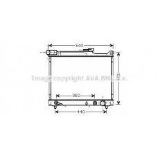 SZ2077 AVA Радиатор, охлаждение двигателя