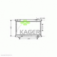 31-3488 KAGER Радиатор, охлаждение двигателя