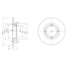 BG2400 DELPHI Тормозной диск