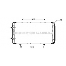 PEA2268 AVA Радиатор, охлаждение двигателя