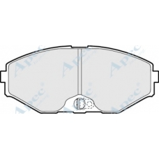 PAD896 APEC Комплект тормозных колодок, дисковый тормоз