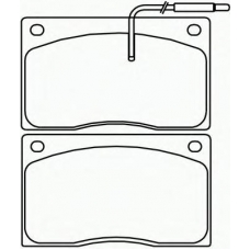 CVP043 DON Комплект тормозных колодок, дисковый тормоз