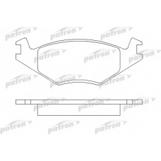 PBP385 PATRON Комплект тормозных колодок, дисковый тормоз