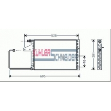 1523301 KUHLER SCHNEIDER Конденсатор, кондиционер