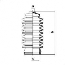 83637 SPIDAN Пыльник, рулевое управление