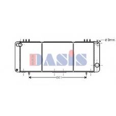 520710N AKS DASIS Радиатор, охлаждение двигателя