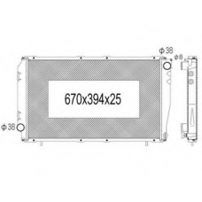 734-1001 TYC Радиатор, охлаждение двигателя