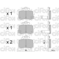 822-691-1 CIFAM Комплект тормозных колодок, дисковый тормоз