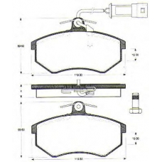 BLF692 QUINTON HAZELL Комплект тормозных колодок, дисковый тормоз