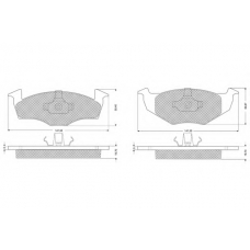PF1086 PROCODIS FRANCE Комплект тормозных колодок, дисковый тормоз