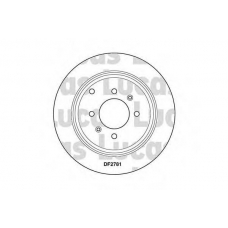 DF2781 TRW Тормозной диск