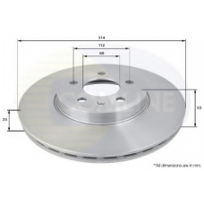 ADC1476V COMLINE Тормозной диск